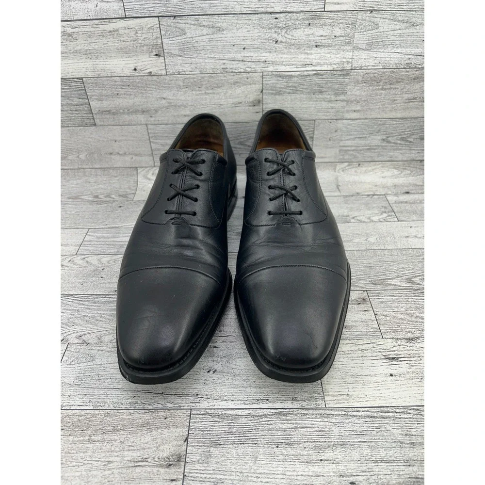 Magnanni Cap Toe Oxford Shoes‎ Black Leather Men Dress Formal Business Size 12